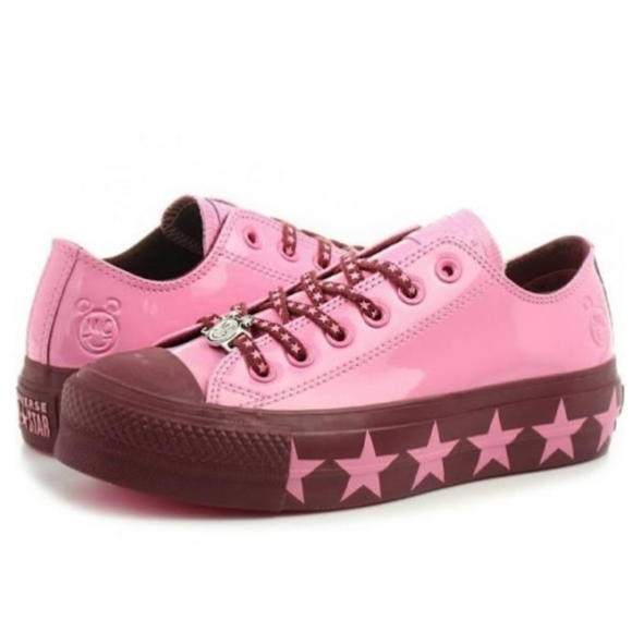 Converse Shoes - Converse Miley Cyrus Pink/Burgundy Platforms